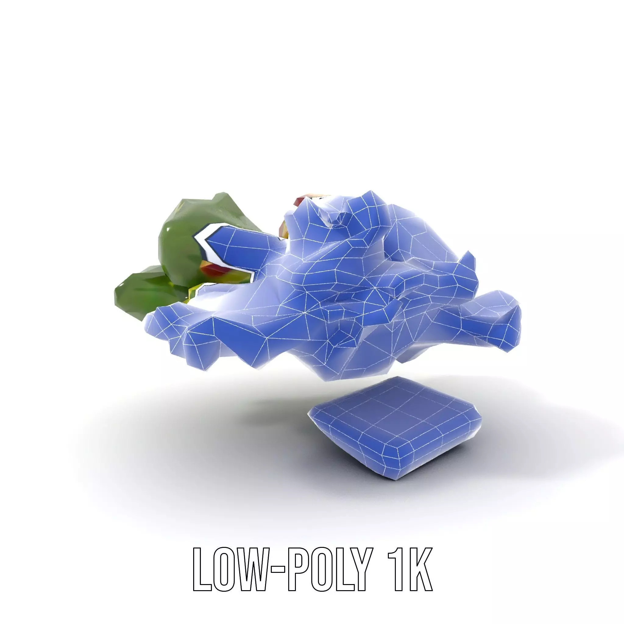 Fresh Salad with Apple Slices and Cheese model pack Low-poly 3D model_17