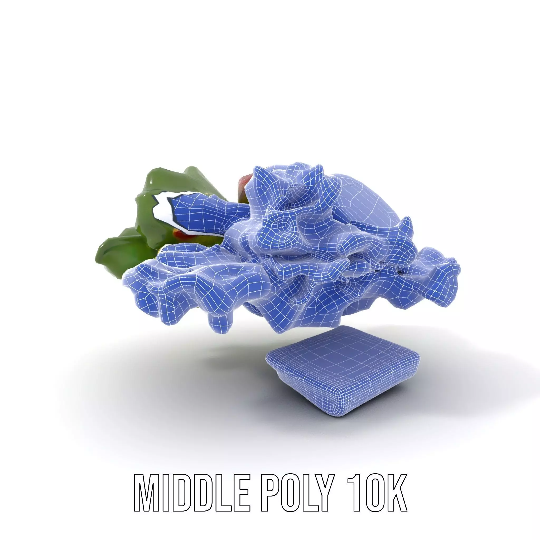 Fresh Salad with Apple Slices and Cheese model pack Low-poly 3D model_18