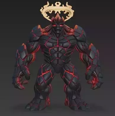 The Crowned Obsidian King