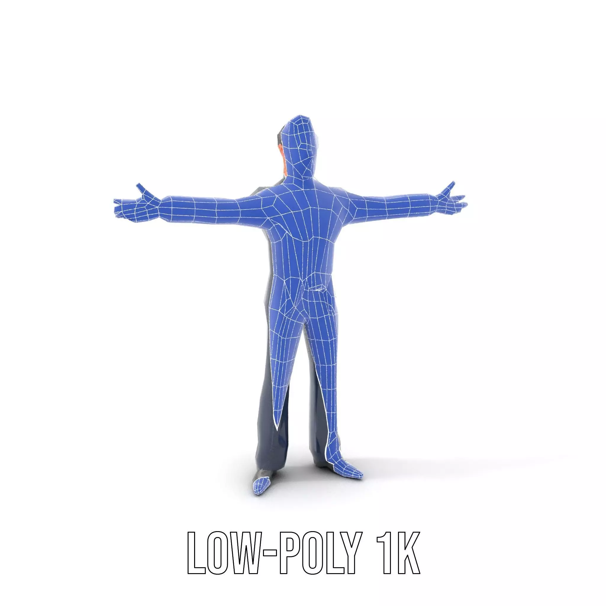 Cartoon Businessman Character in Suit Model Pack Low-poly 3D model_22