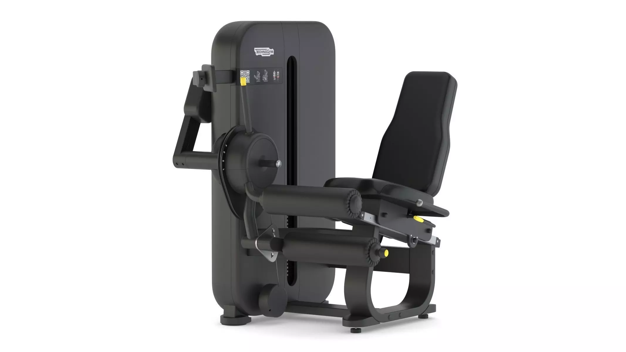 Technogym Selectorized Artis Leg Curl 3D model_0