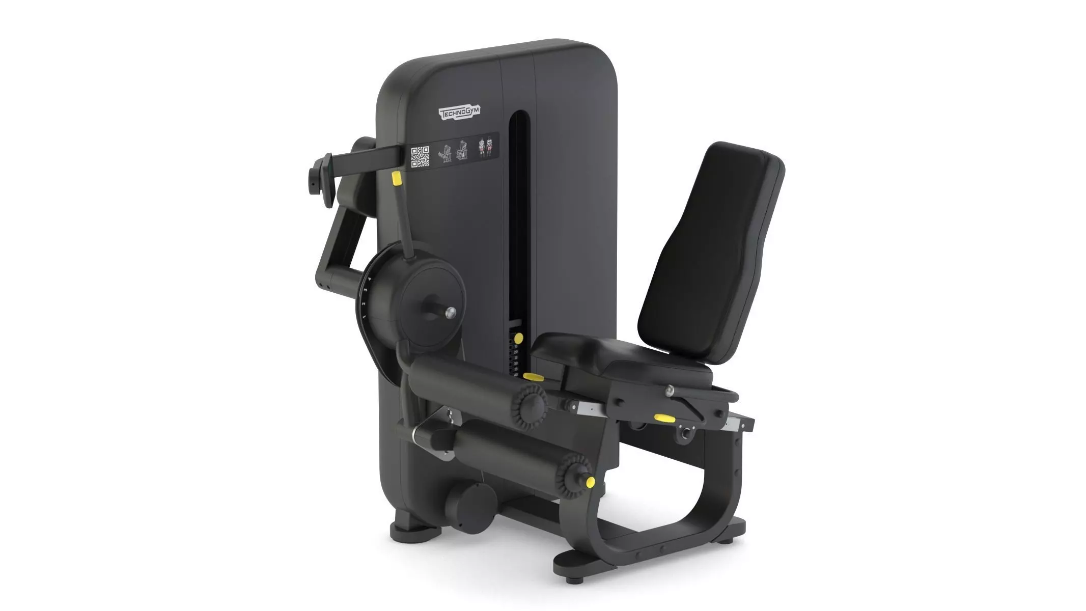 Technogym Selectorized Artis Leg Curl 3D model_6