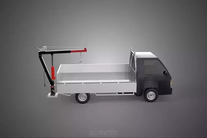 BED DROP SIDE GATE DOOR JIB CRANE LIFT HOIST WINCH PICKUP TRUCK