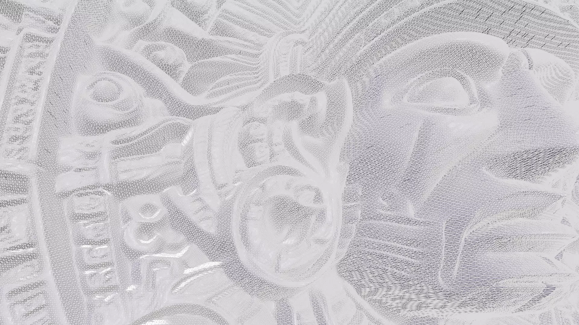 Aztec Warrior 6 basrelief for 3D printing 3D print model_5