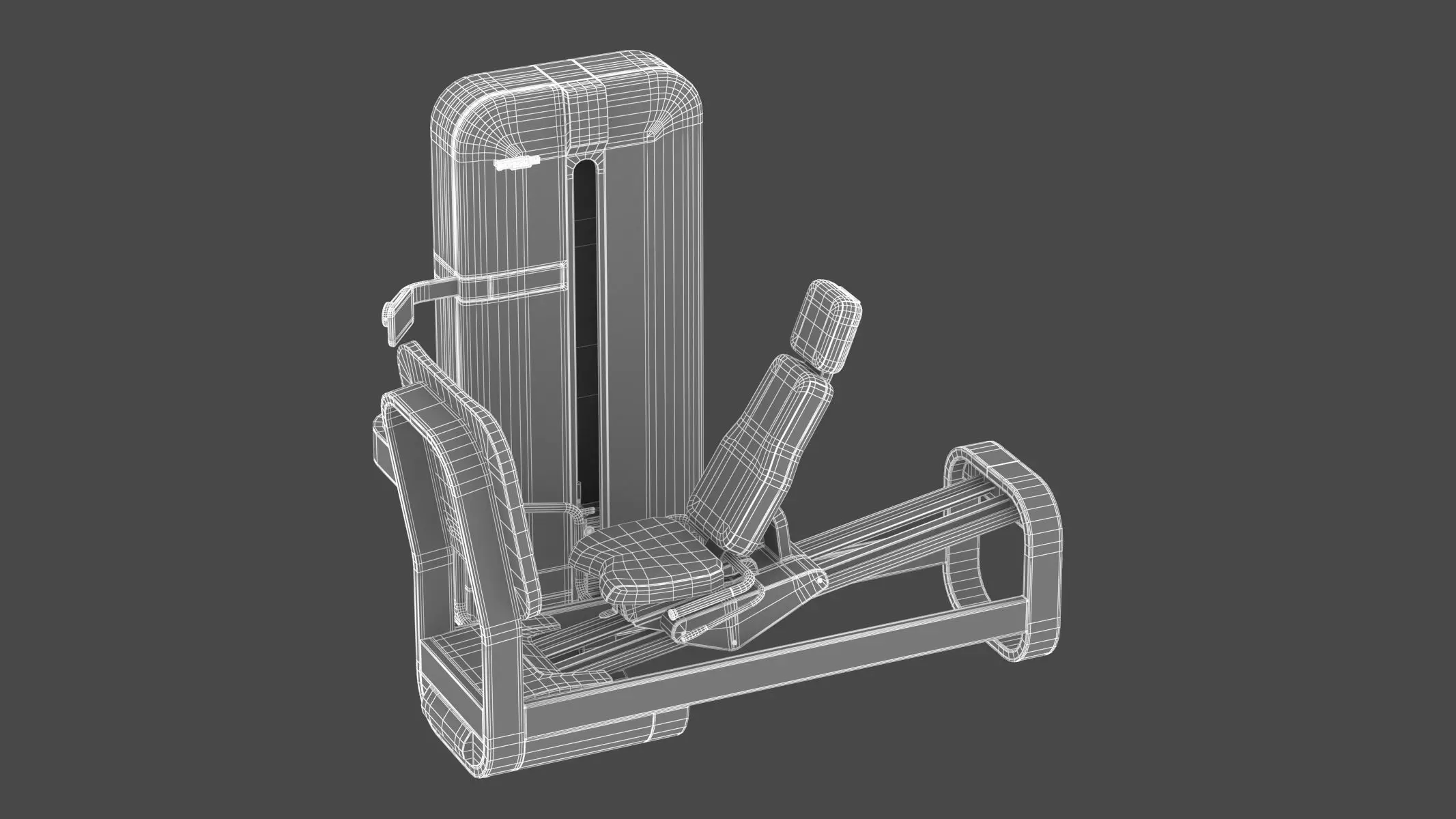 Technogym Selectorized Artis Leg Press 3D model_8