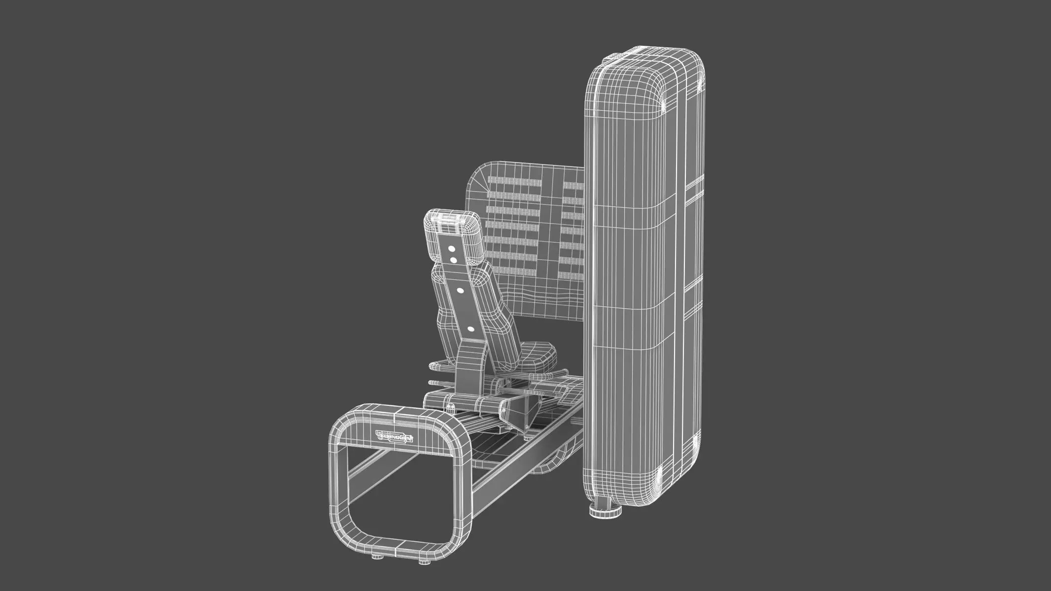 Technogym Selectorized Artis Leg Press 3D model_10