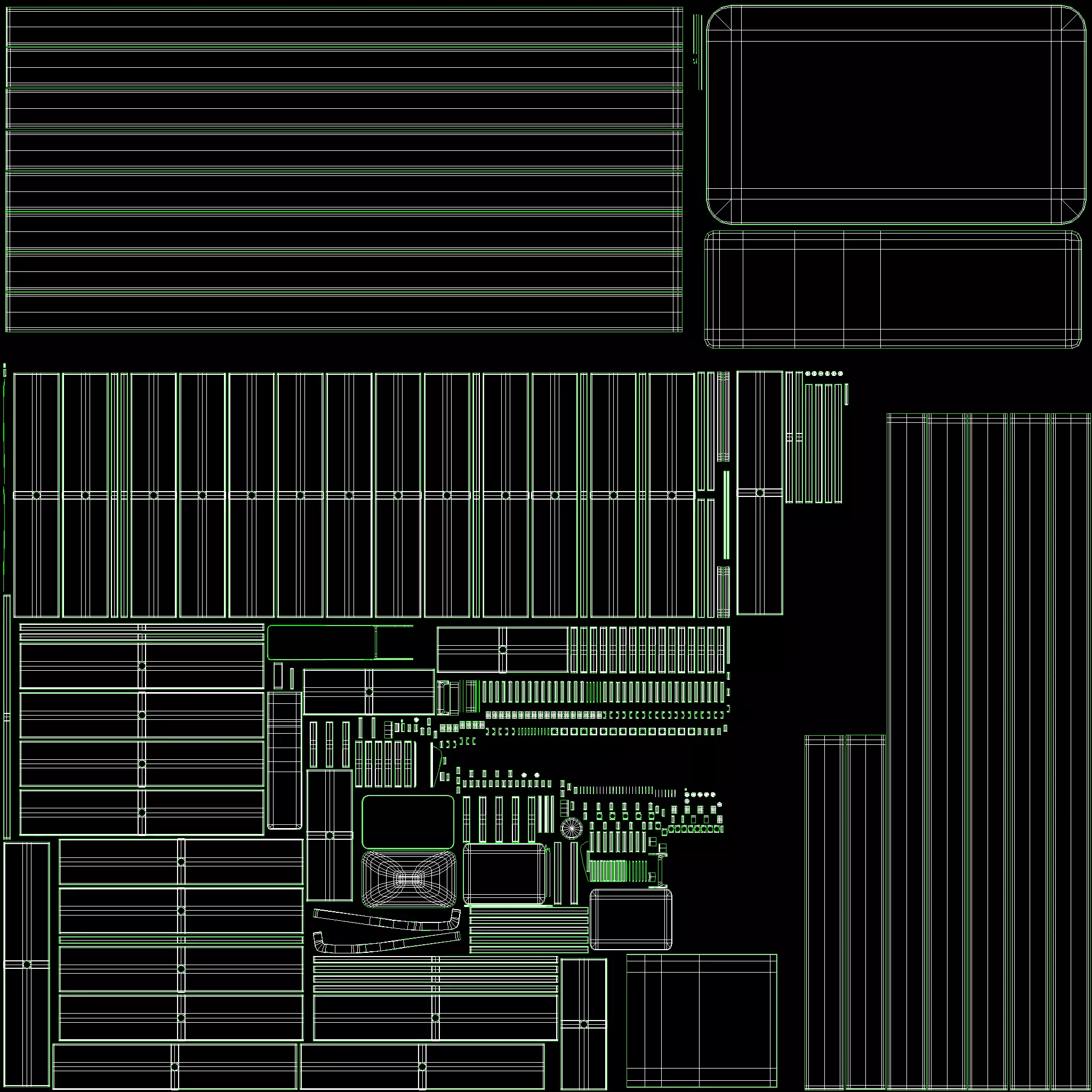 Technogym Selectorized Artis Leg Press 3D model_9