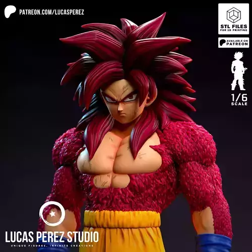 GOKU SSJ4 DAIMA 3D print model