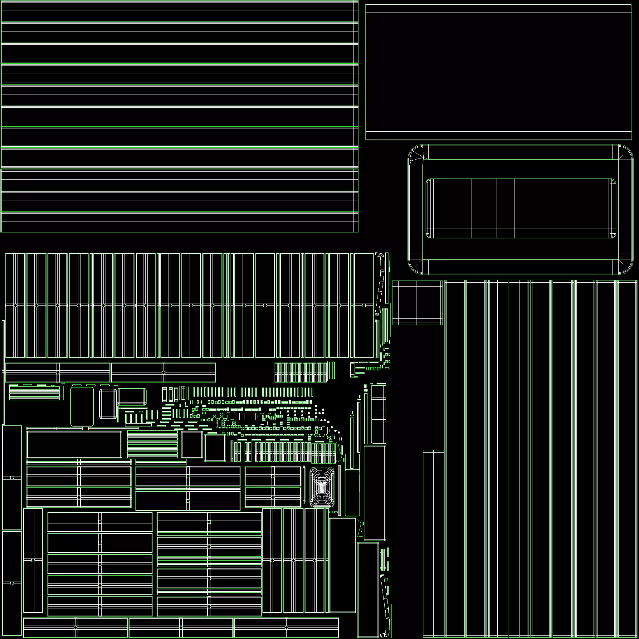 Technogym Selectorized Artis Low Row 3D model_9