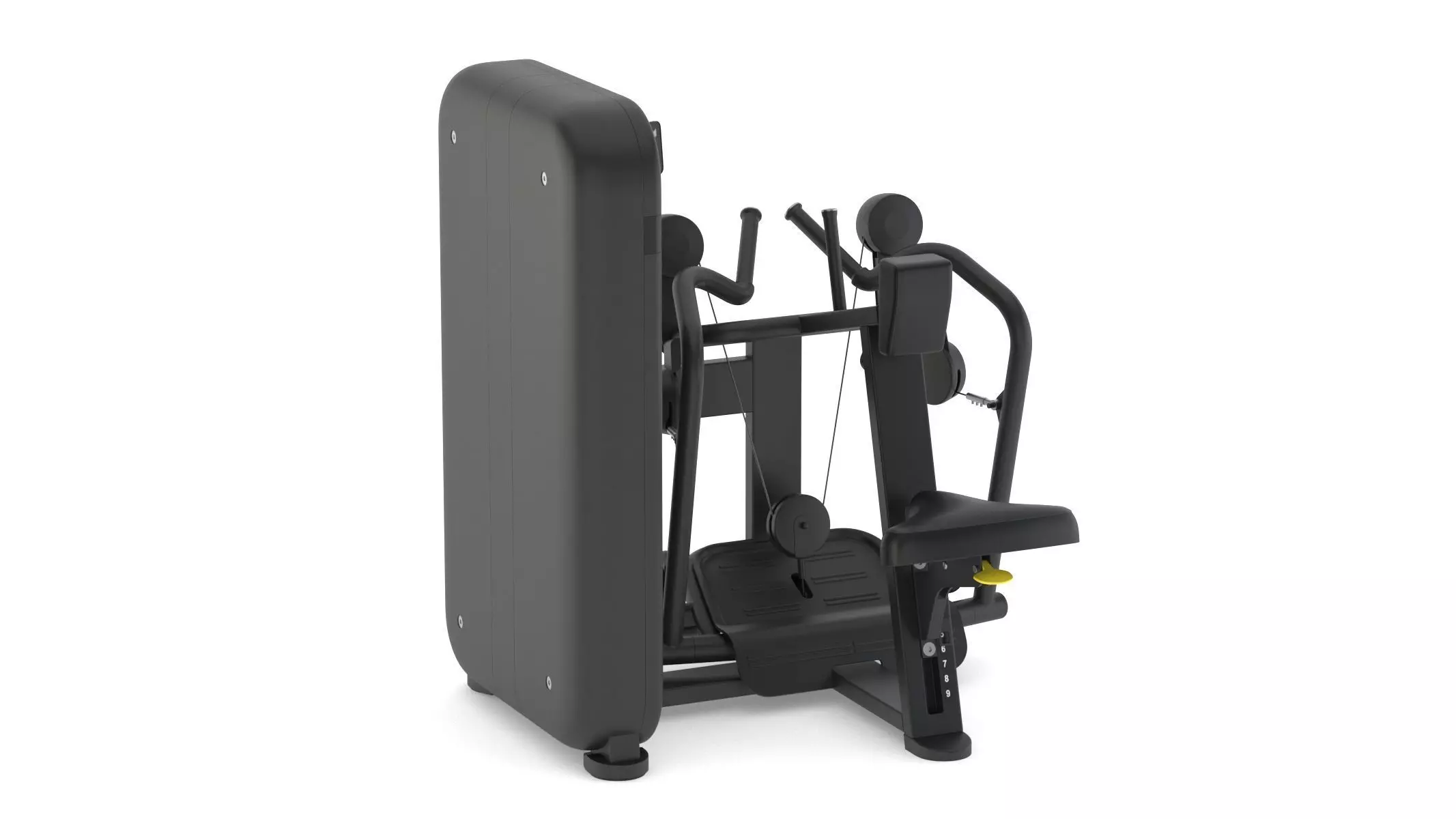 Technogym Selectorized Artis Low Row 3D model_3