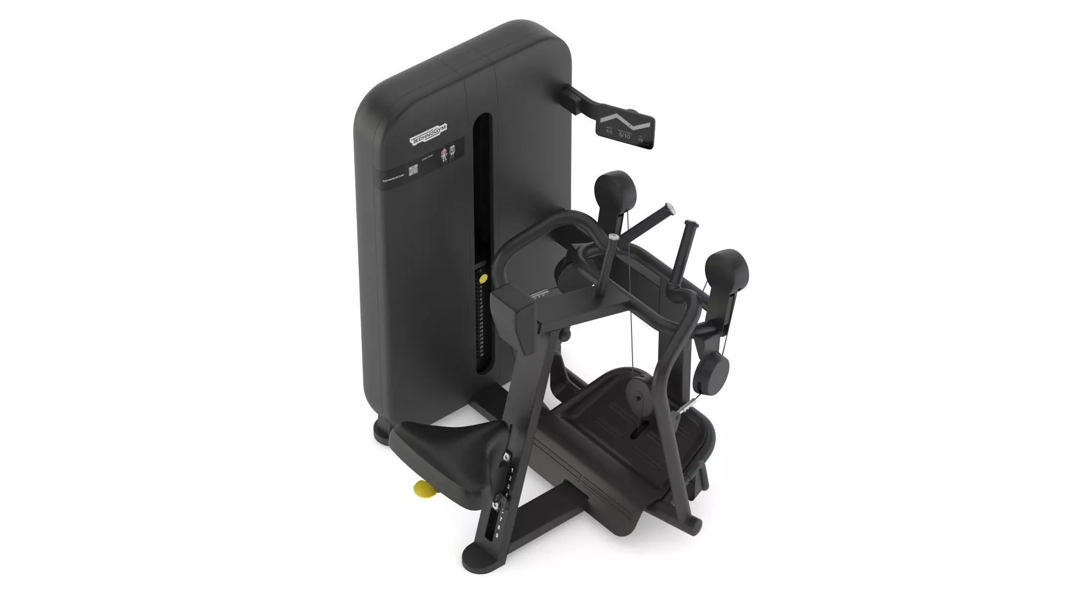Technogym Selectorized Artis Low Row 3D model_7
