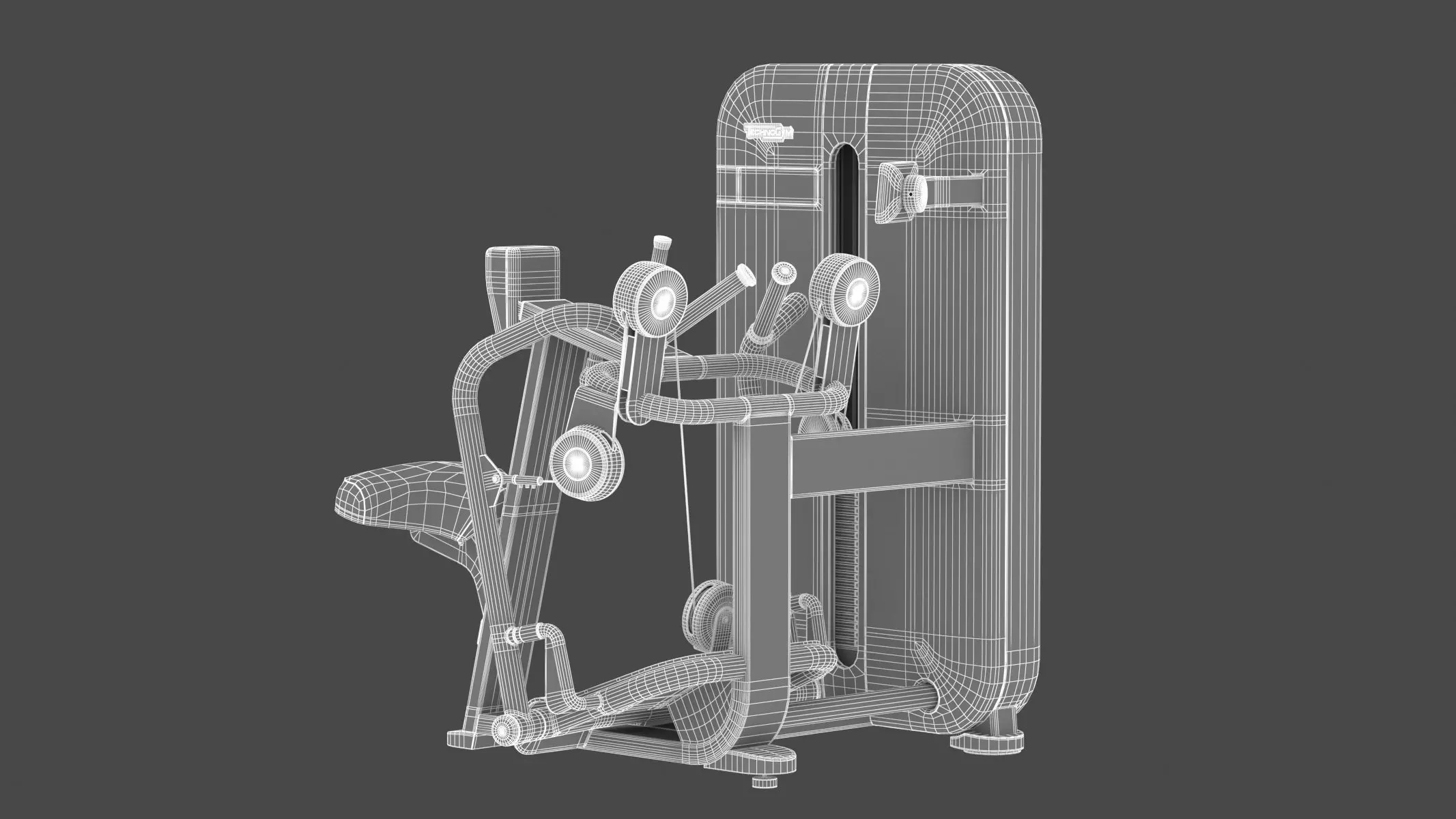 Technogym Selectorized Artis Low Row 3D model_8