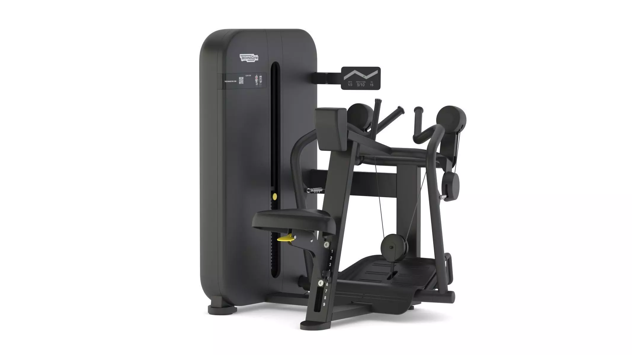 Technogym Selectorized Artis Low Row 3D model_0
