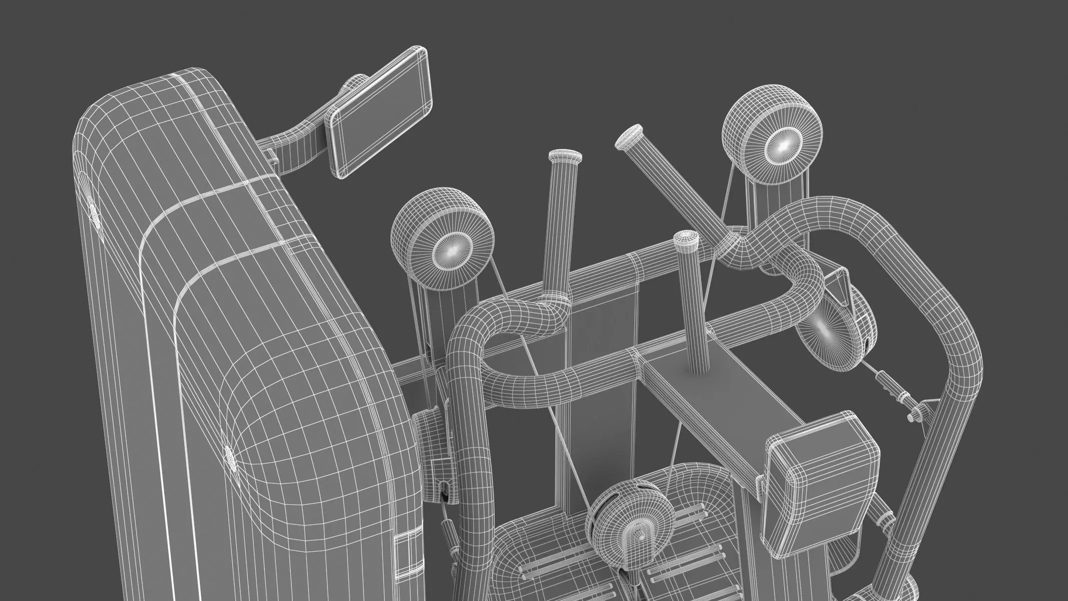 Technogym Selectorized Artis Low Row 3D model_18