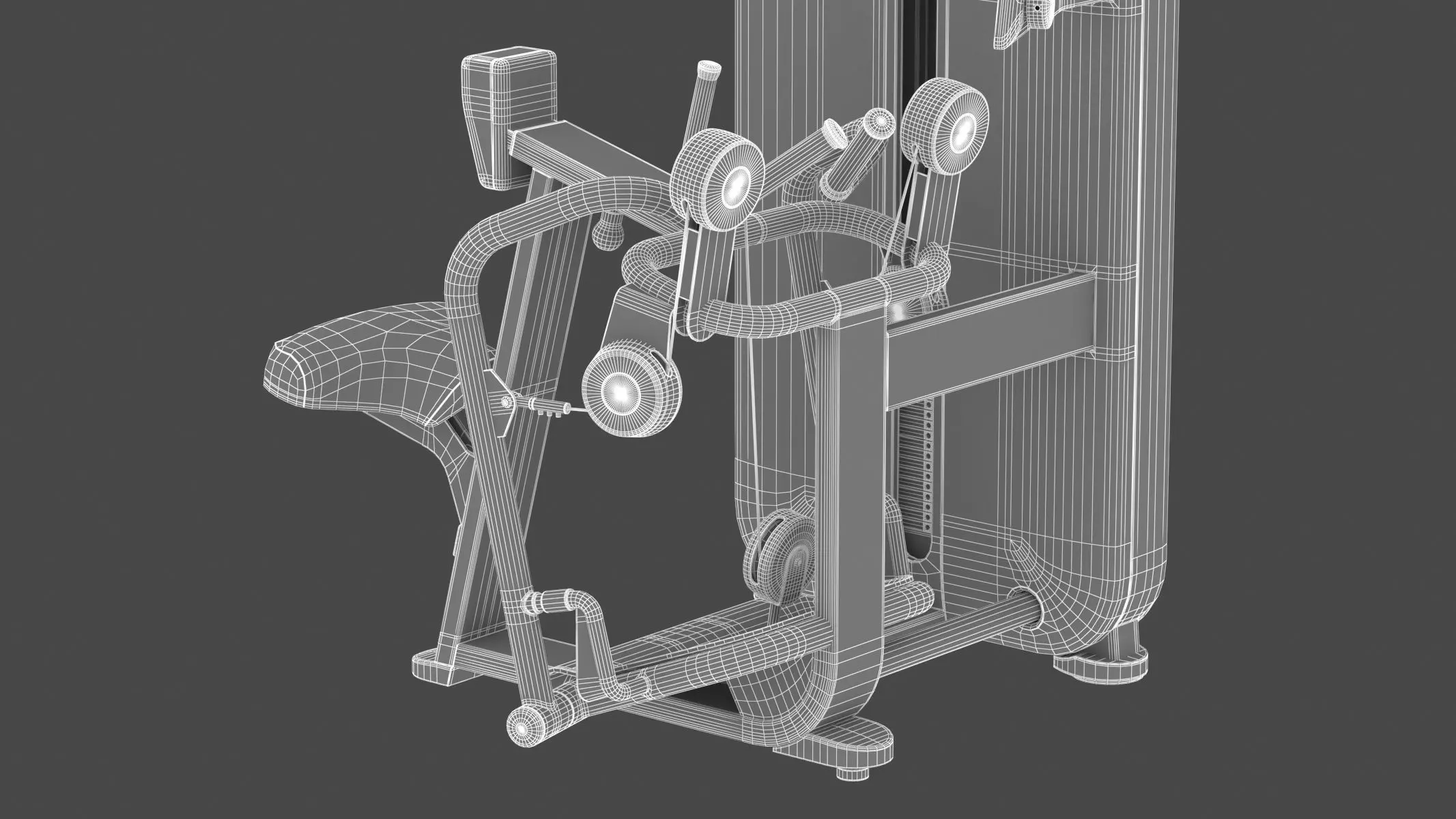 Technogym Selectorized Artis Low Row 3D model_19
