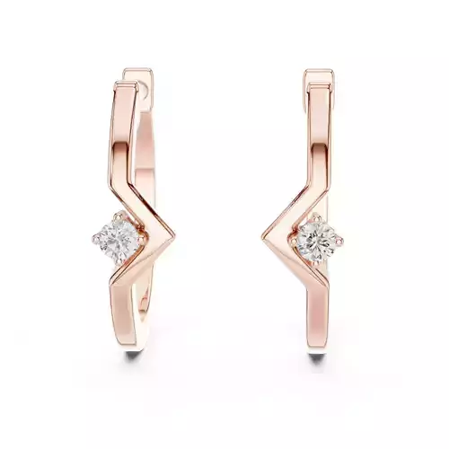 Solitaire Round Diamond Earring 3DM STL Video
