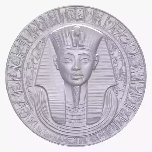 Egyptian Pharaoh 7 basrelief for 3D printing