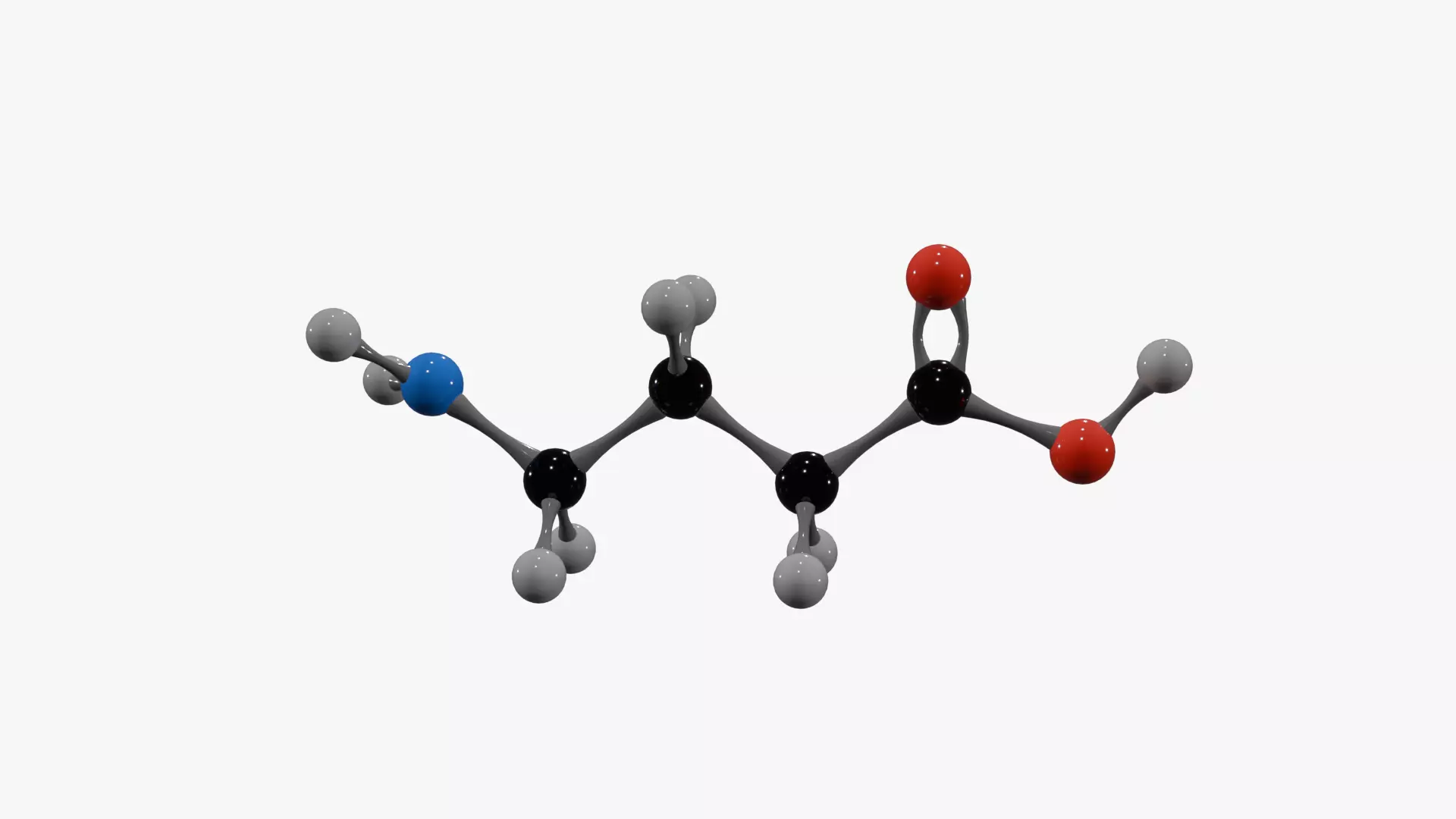 Gaba Molecule Low-poly 3D model_5