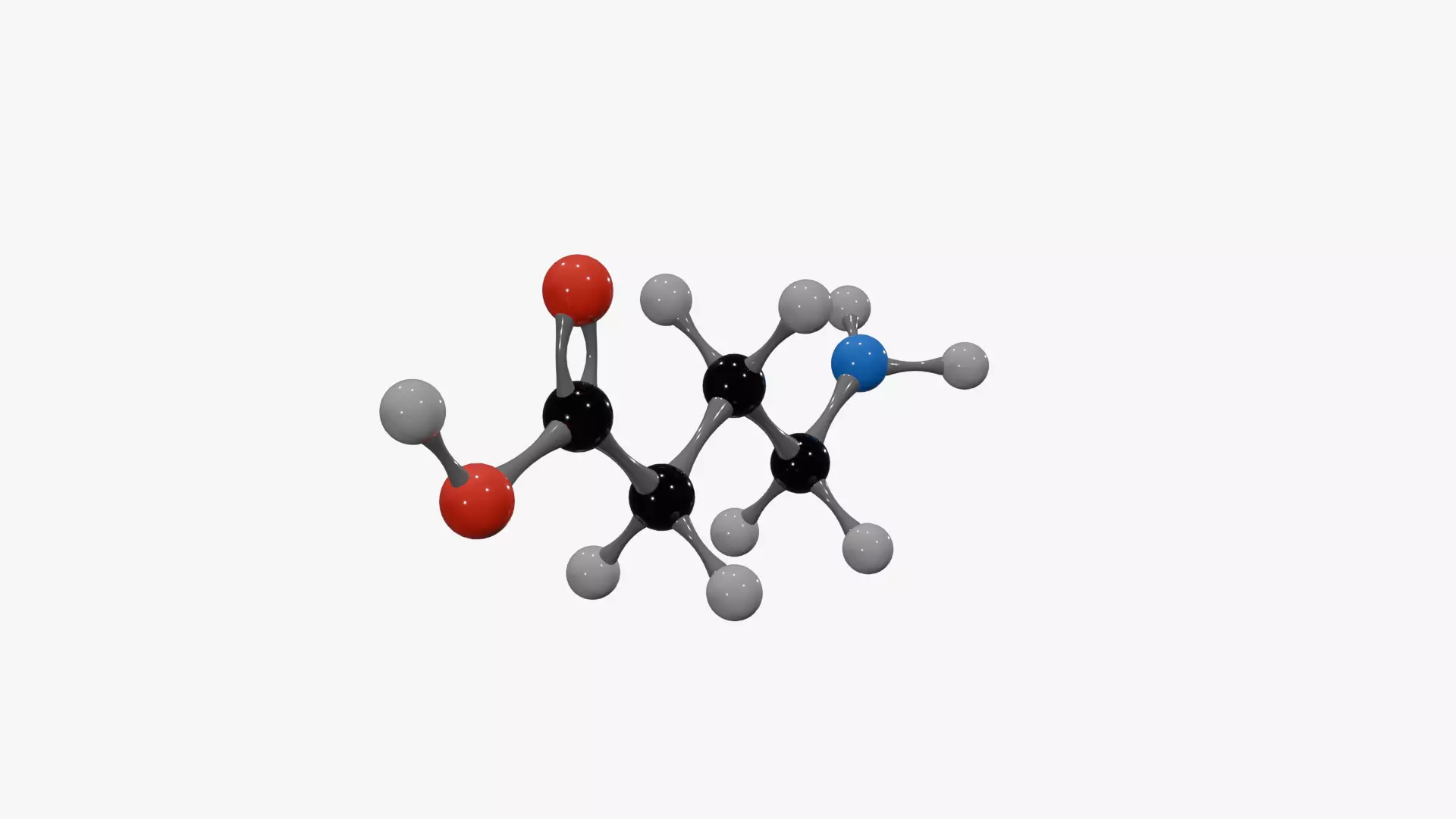 Gaba Molecule Low-poly 3D model_3
