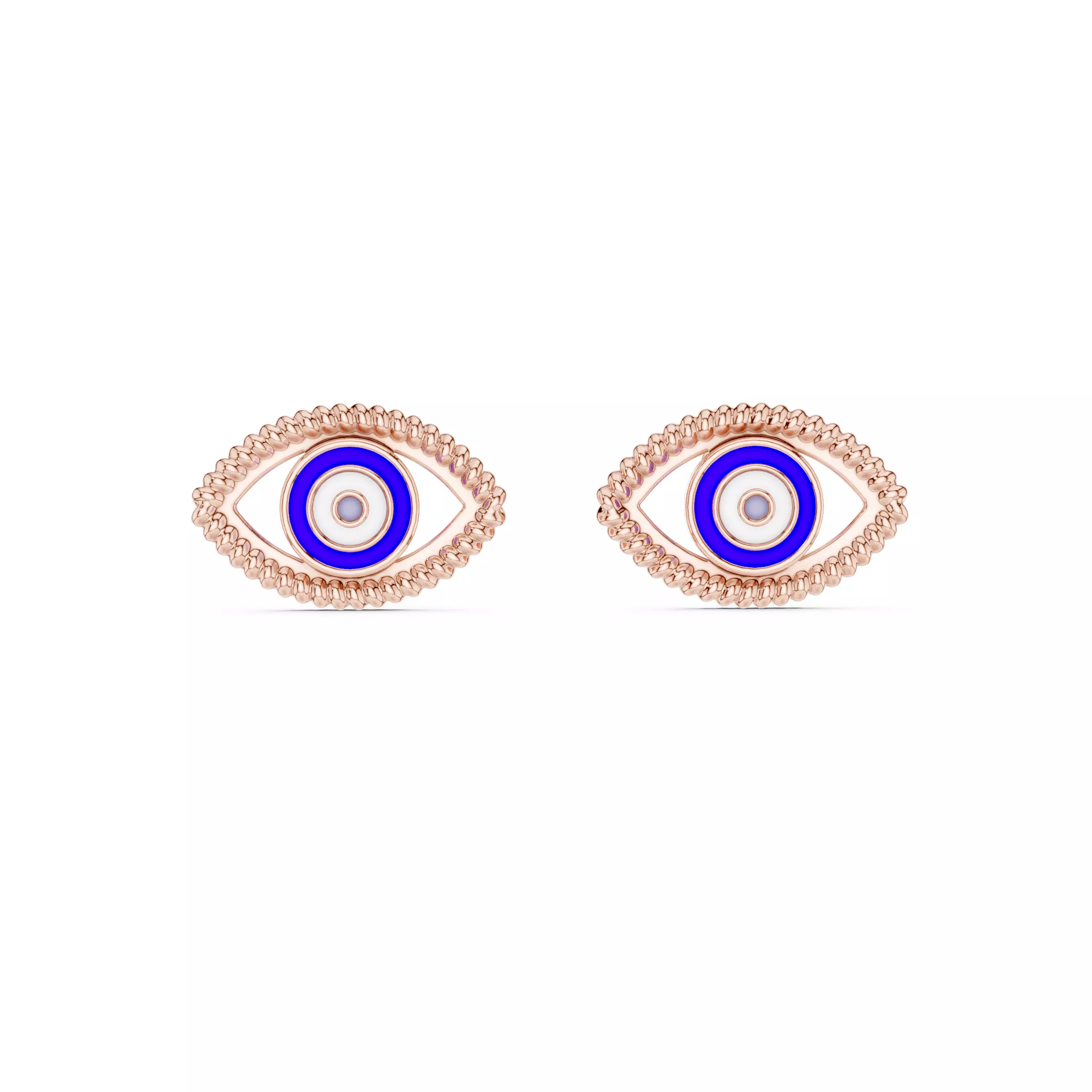 Evil Eye Shape Women Earring 3DM STL Video 3D print model