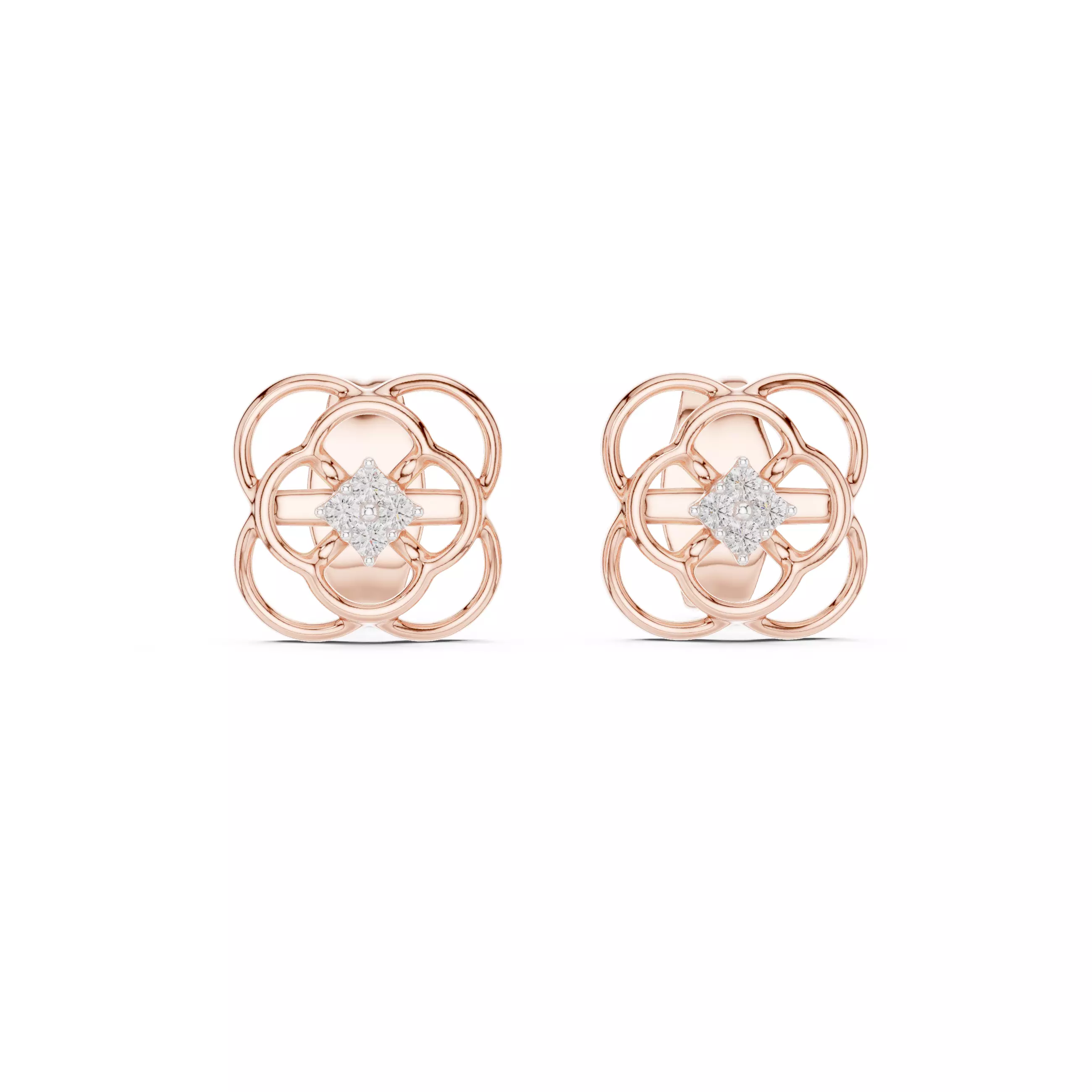 Solitaire Round Cut Diamond Stud Earring 3DM STL Video 3D print model