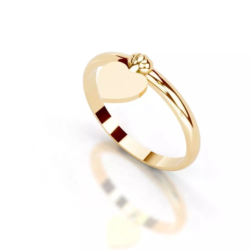 Slim 14K Ring Under 3 Grams US Size 7  Rhino 3DM  STL 3D print model_9