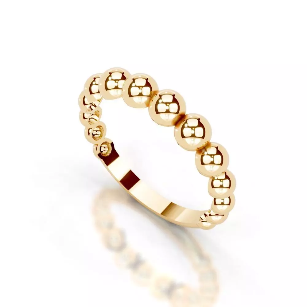 Slim 14K Ring Under 3 Grams US Size 7  Rhino 3DM  STL 3D print model_20