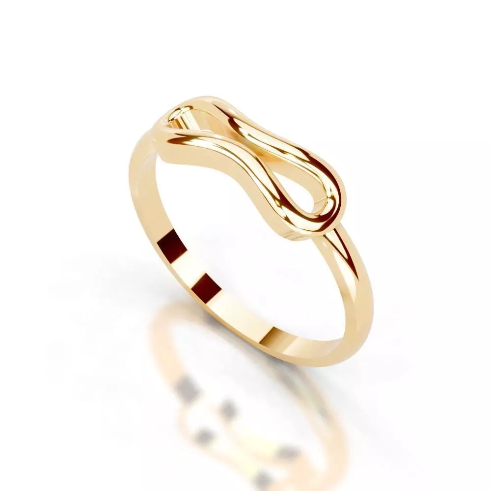 Slim 14K Ring Under 3 Grams US Size 7  Rhino 3DM  STL 3D print model_16