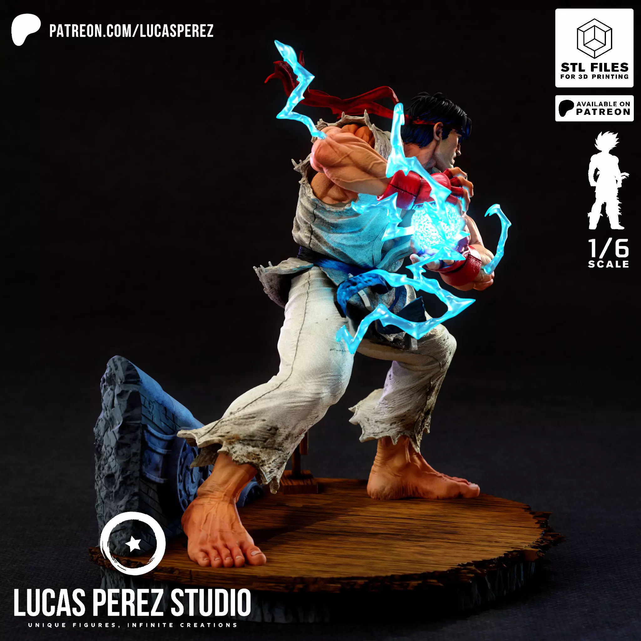 RYU STREET FIGHTER 3D print model_25