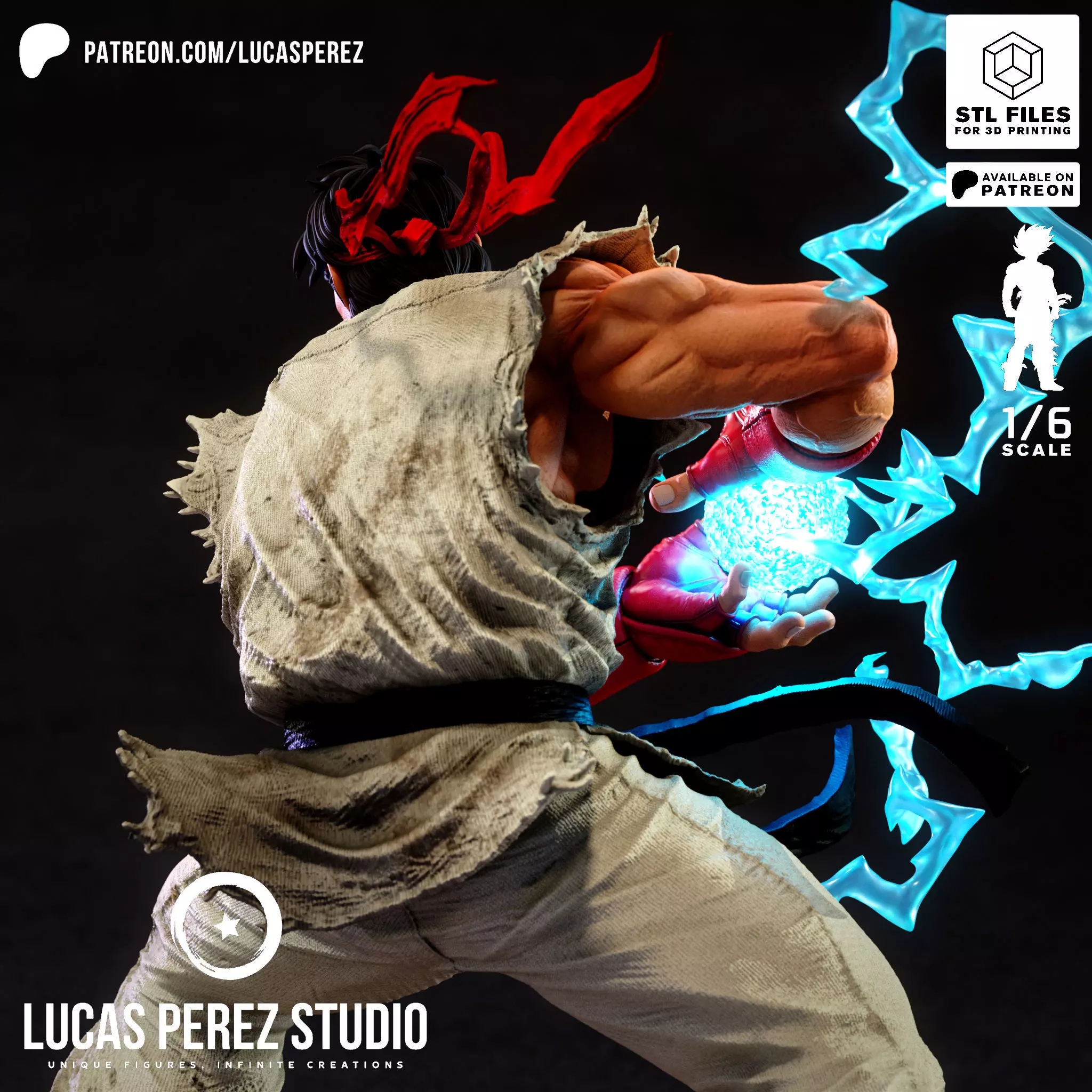 RYU STREET FIGHTER 3D print model_5