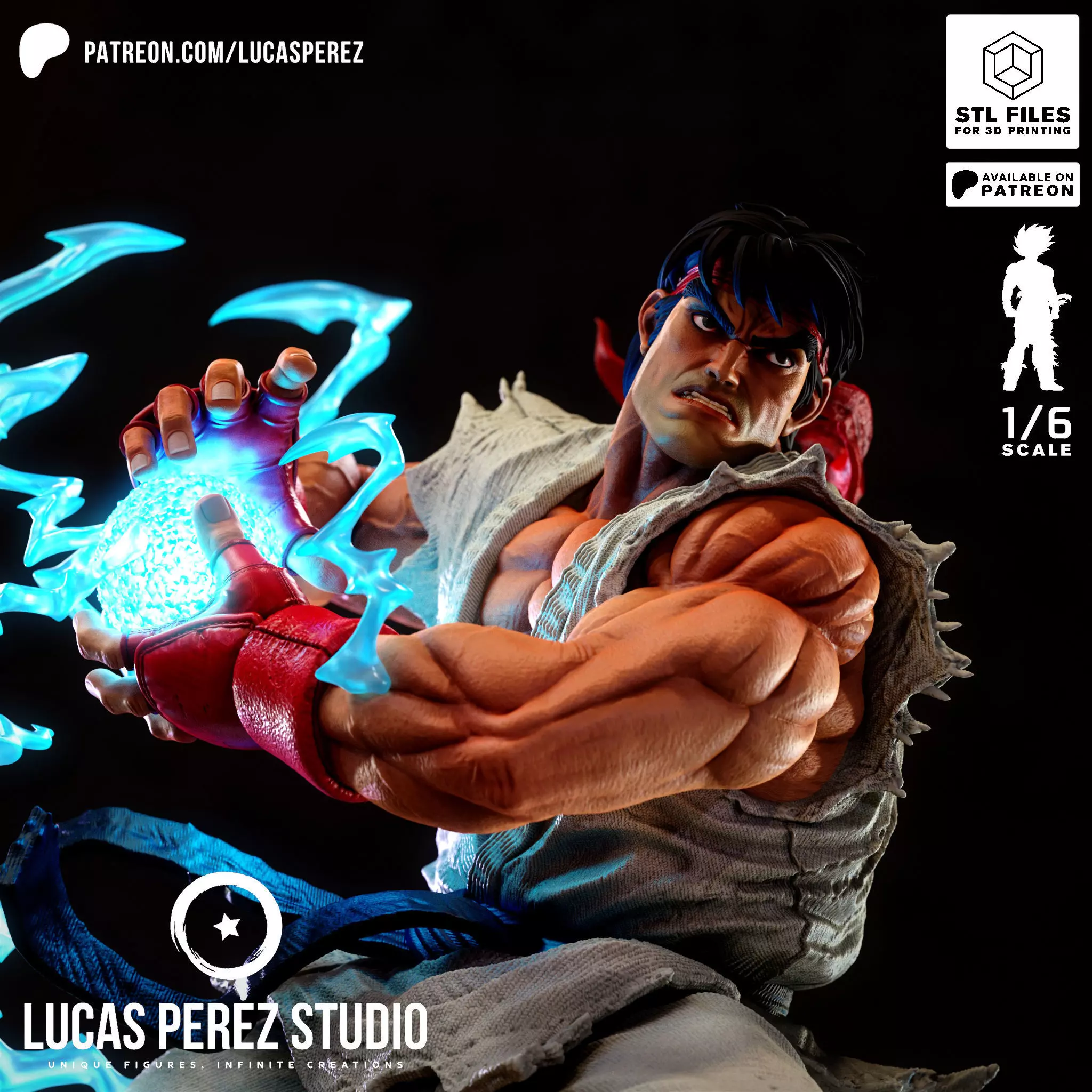RYU STREET FIGHTER 3D print model_15