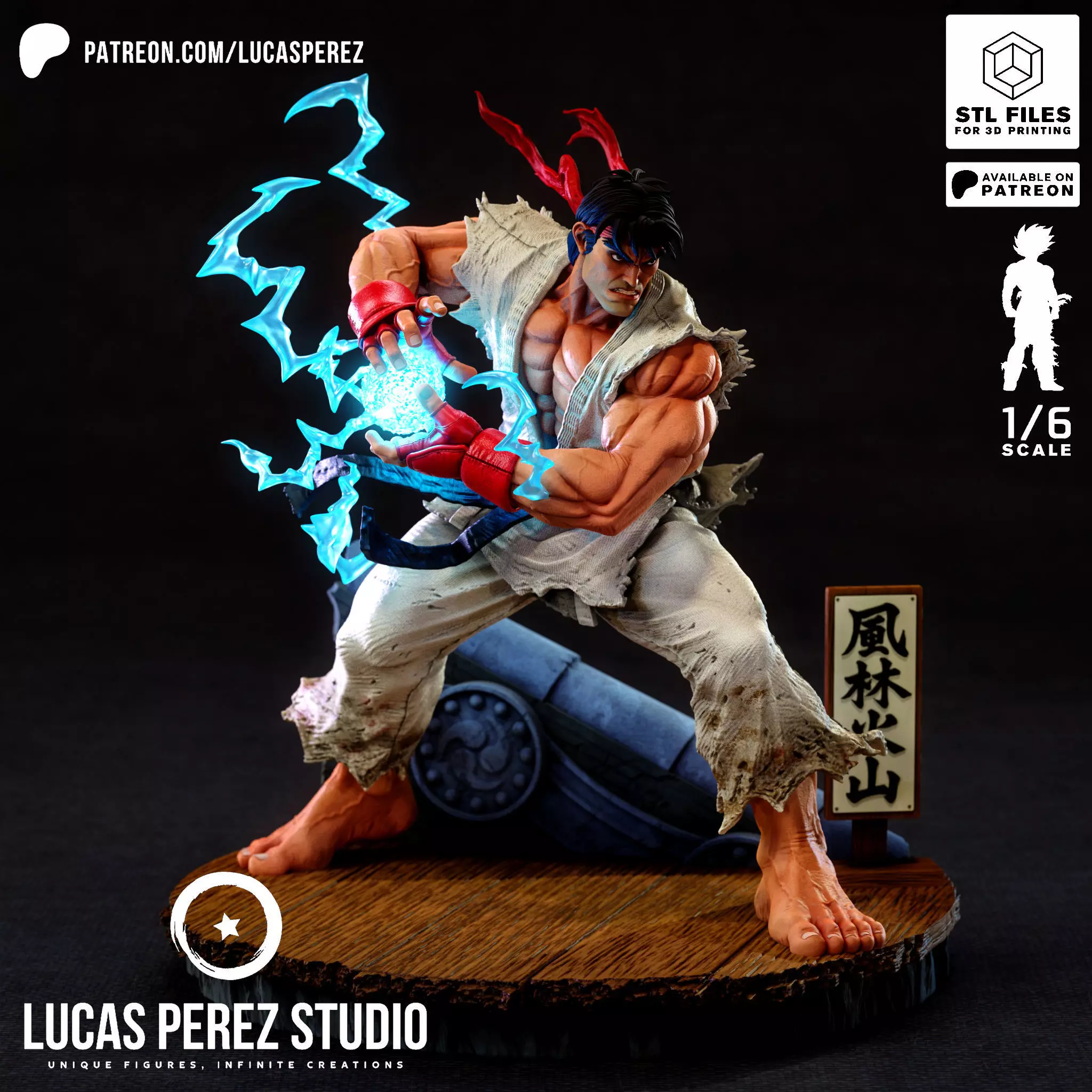 RYU STREET FIGHTER 3D print model_17