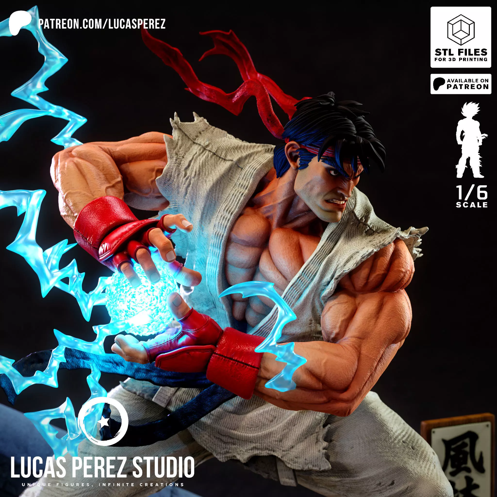 RYU STREET FIGHTER 3D print model_10