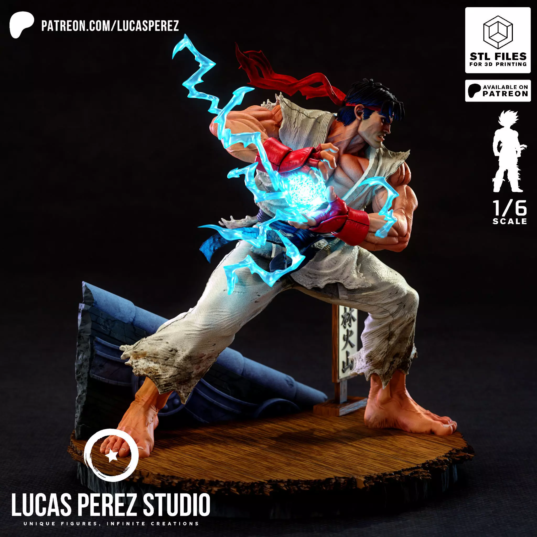 RYU STREET FIGHTER 3D print model_26