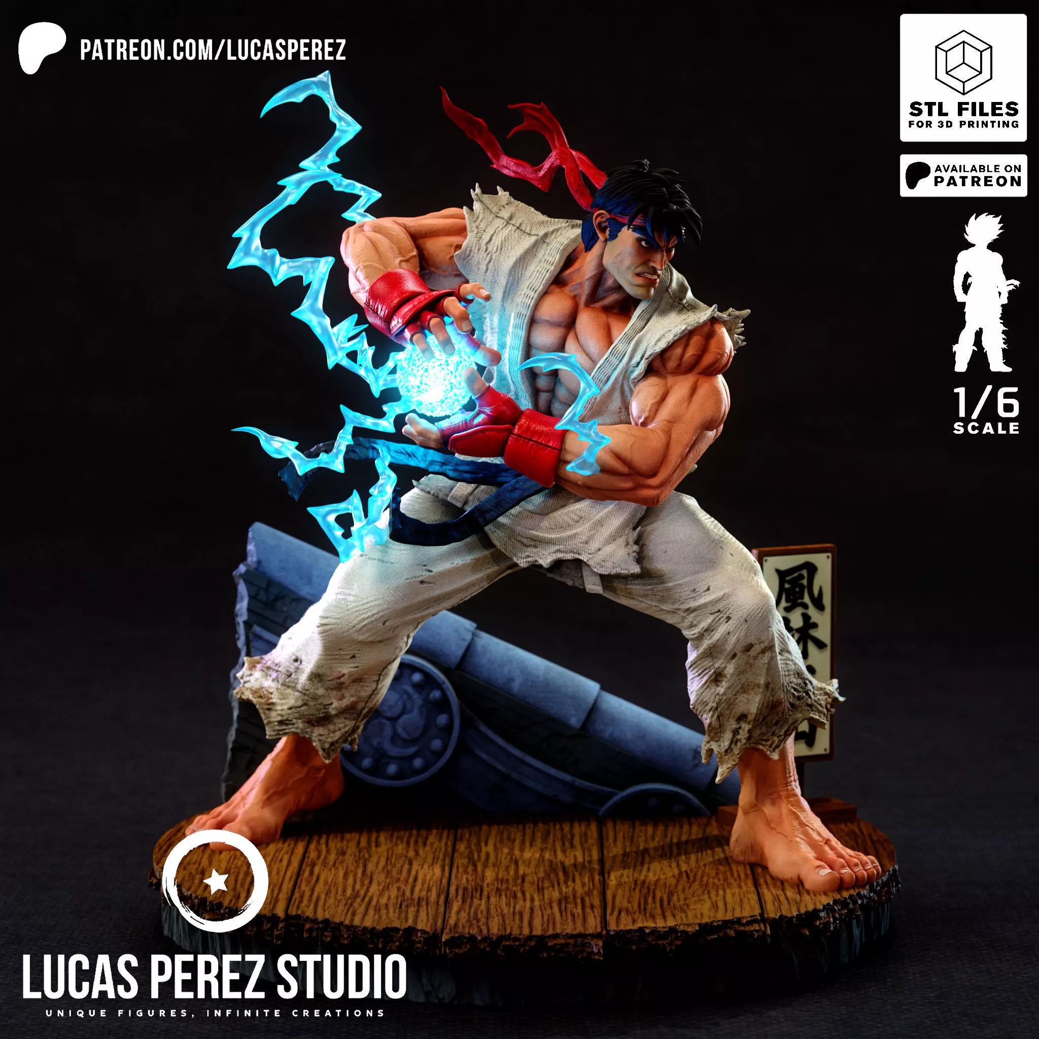 RYU STREET FIGHTER 3D print model_16