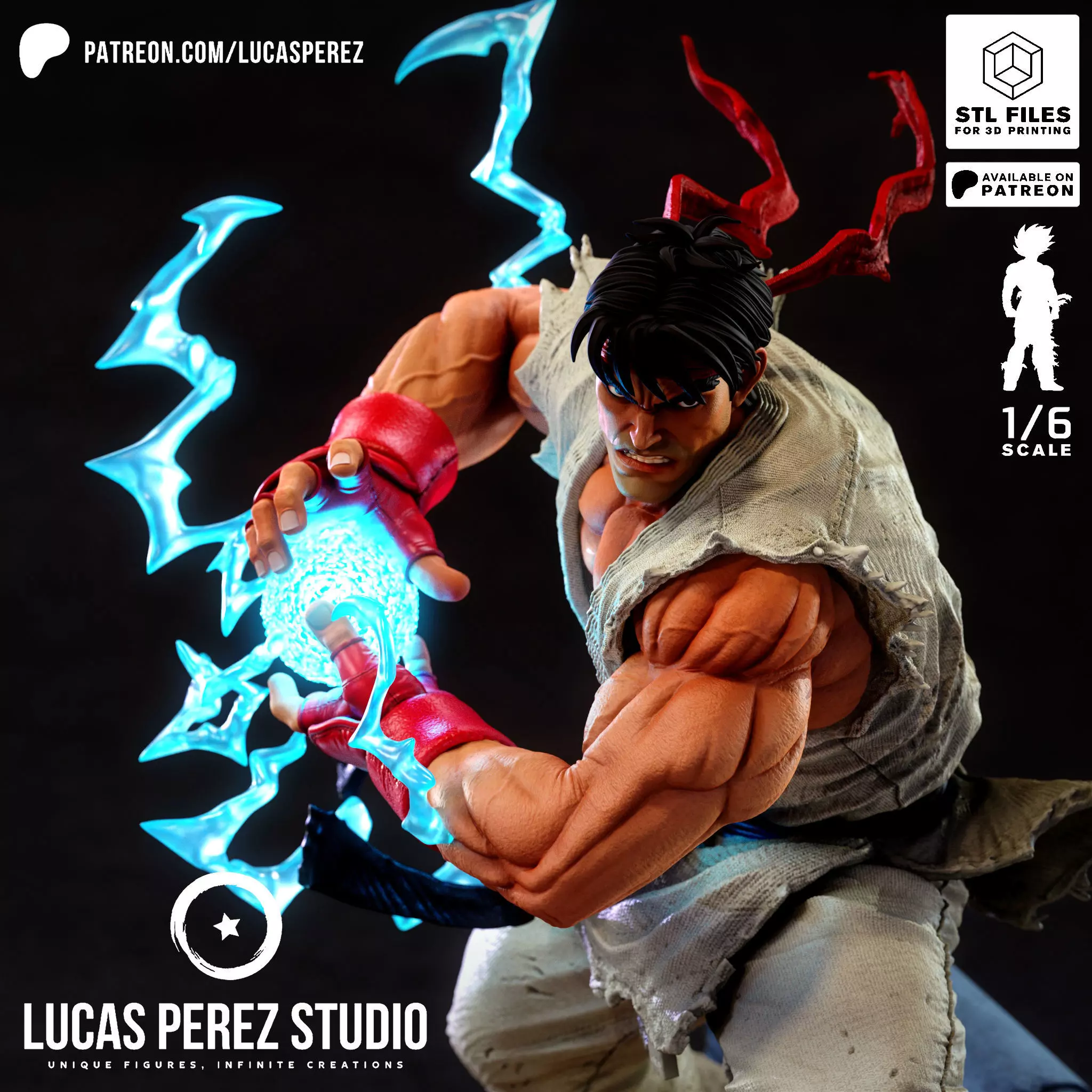 RYU STREET FIGHTER 3D print model_1