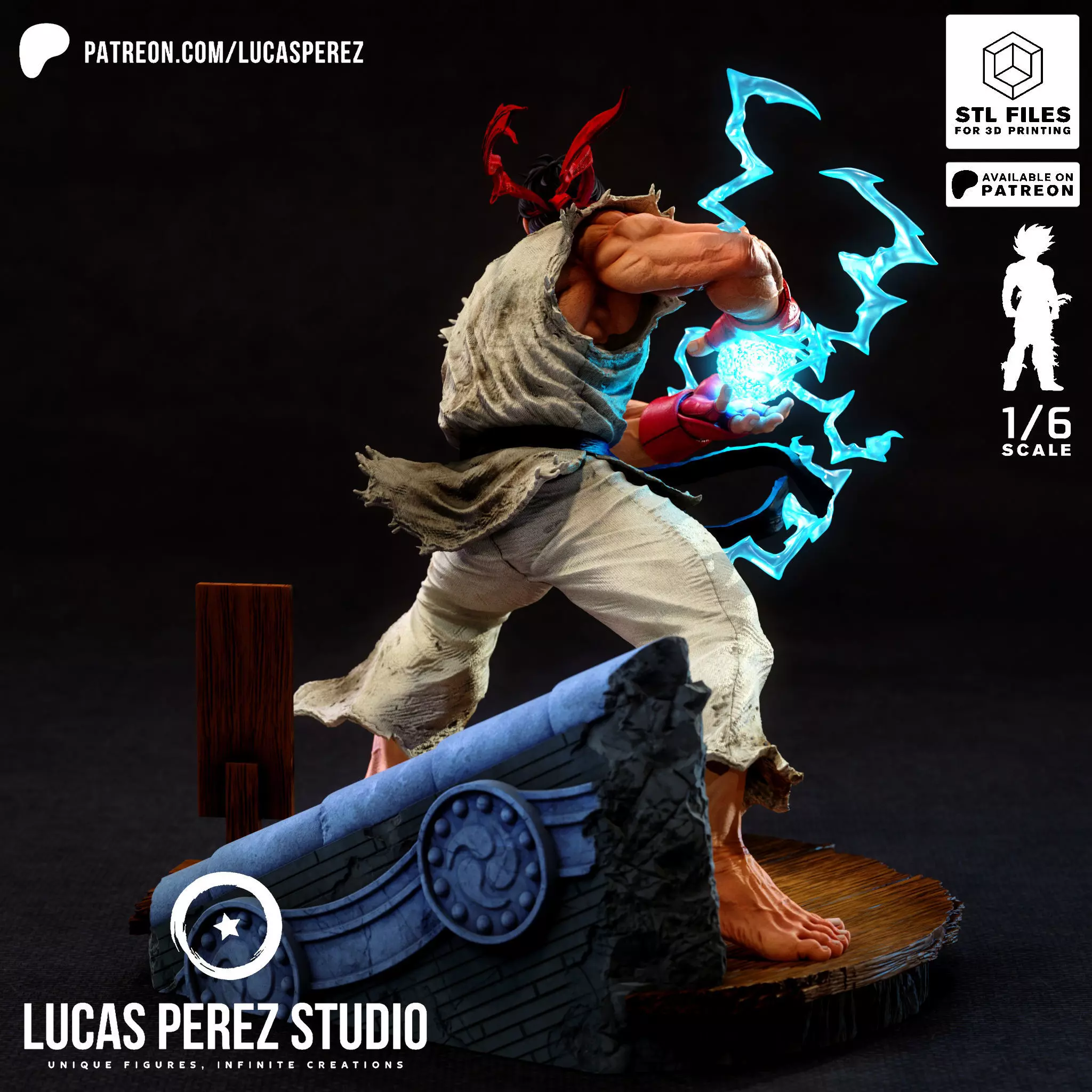 RYU STREET FIGHTER 3D print model_23