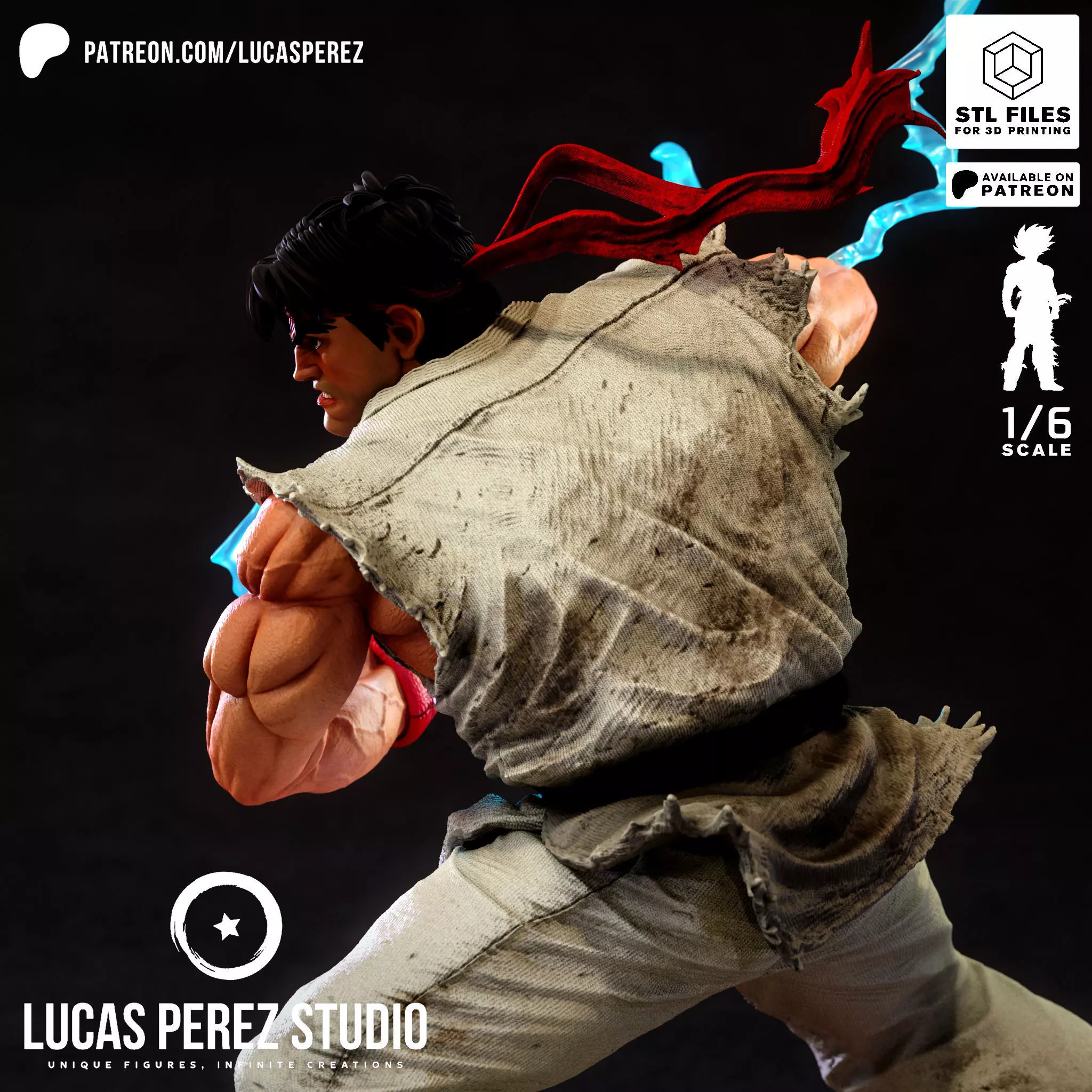 RYU STREET FIGHTER 3D print model_3