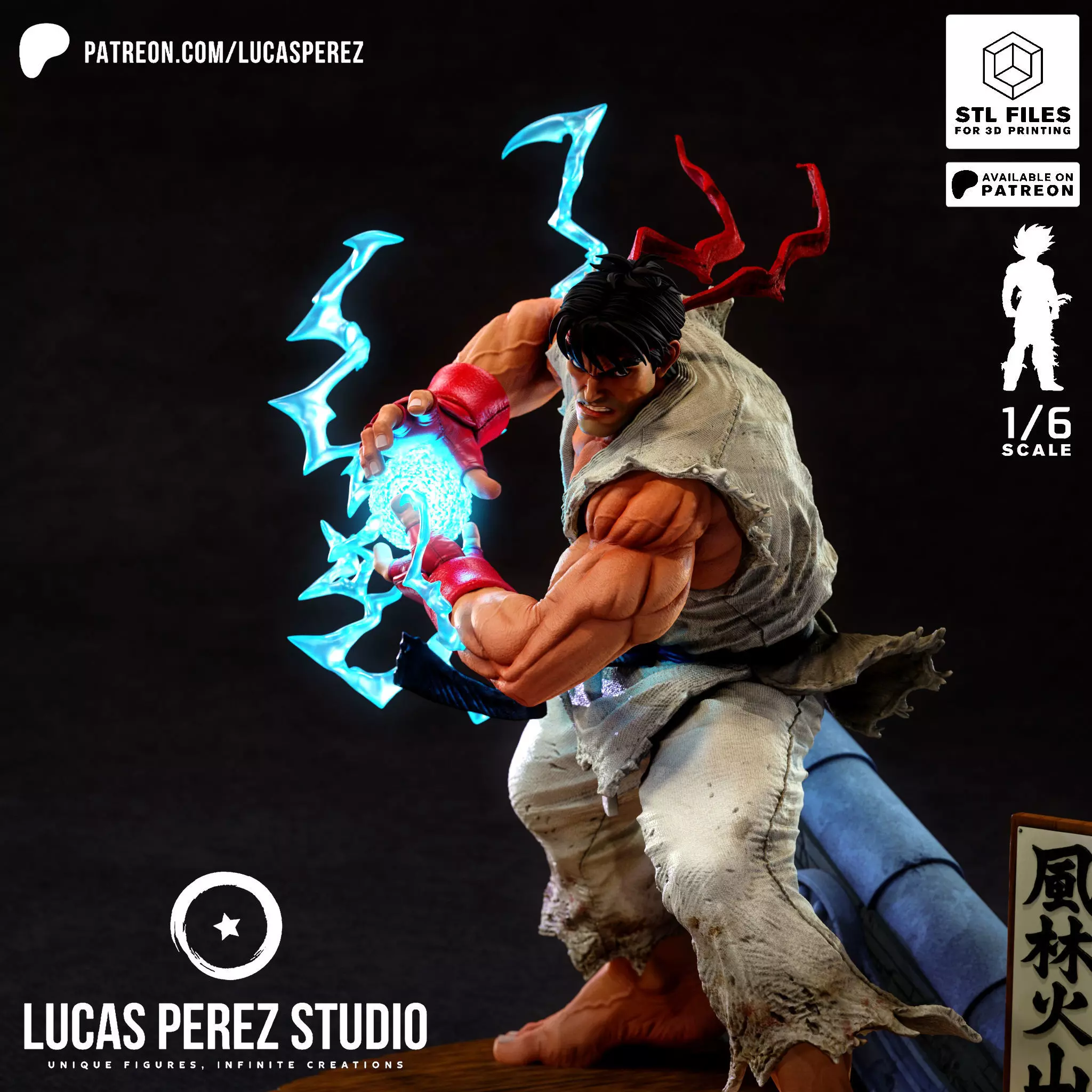 RYU STREET FIGHTER 3D print model_14