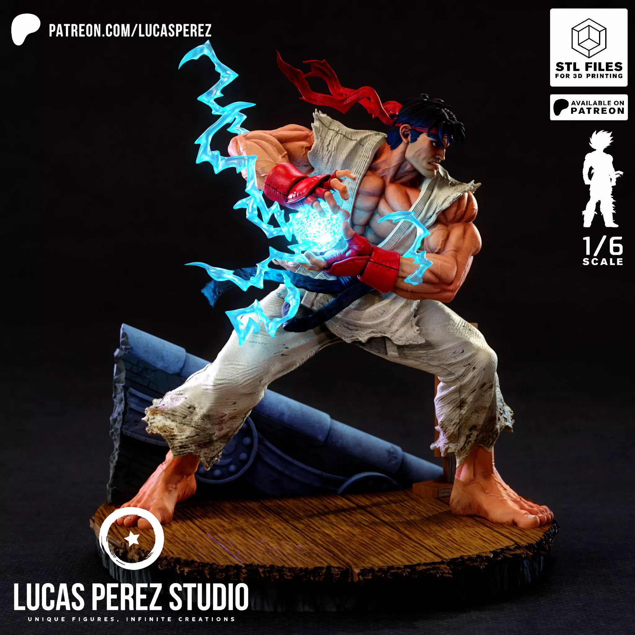 RYU STREET FIGHTER 3D print model_27