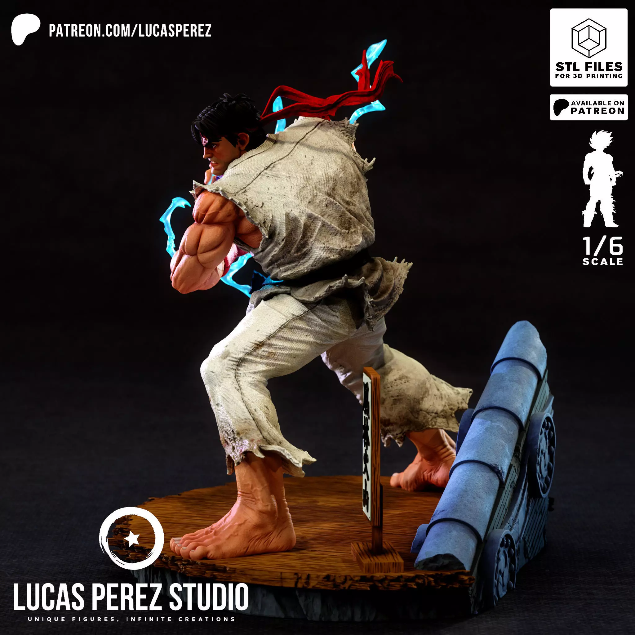 RYU STREET FIGHTER 3D print model_20