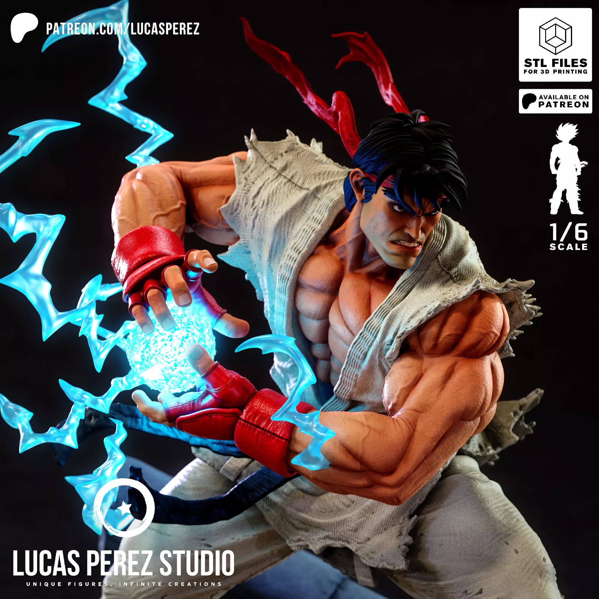 RYU STREET FIGHTER 3D print model_0