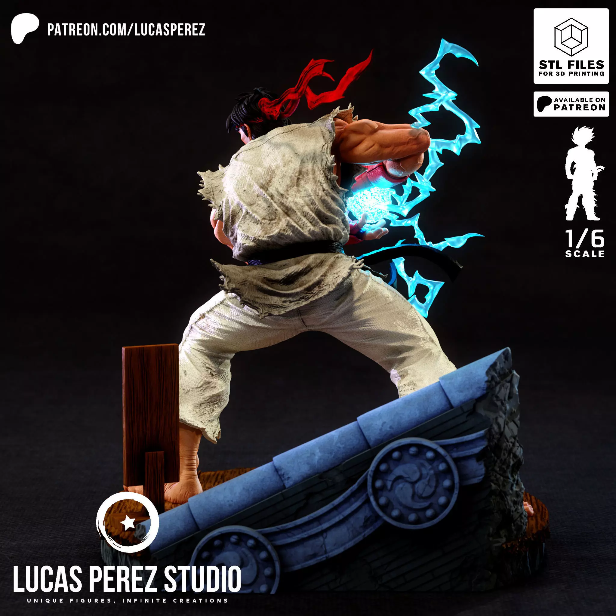 RYU STREET FIGHTER 3D print model_22