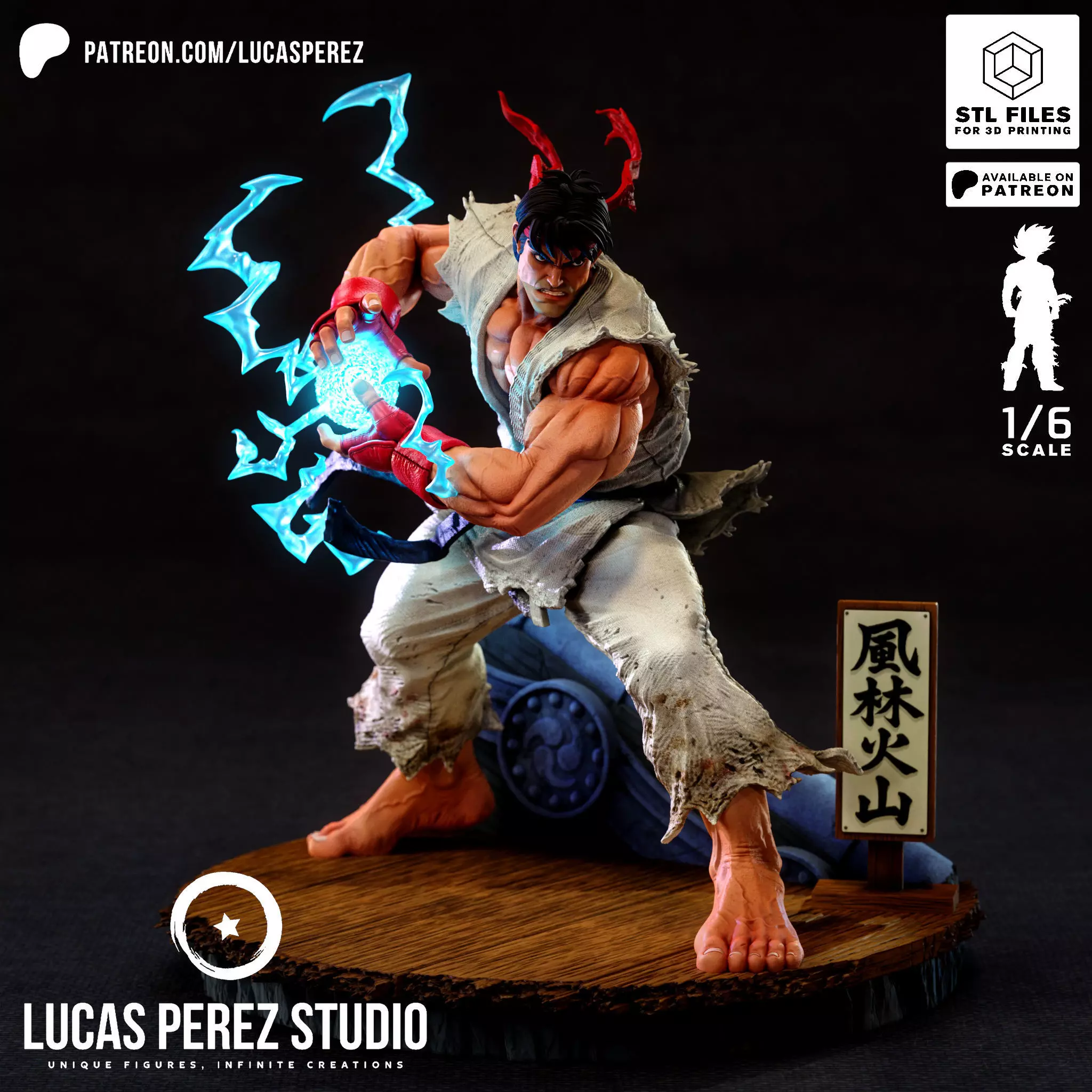RYU STREET FIGHTER 3D print model_18