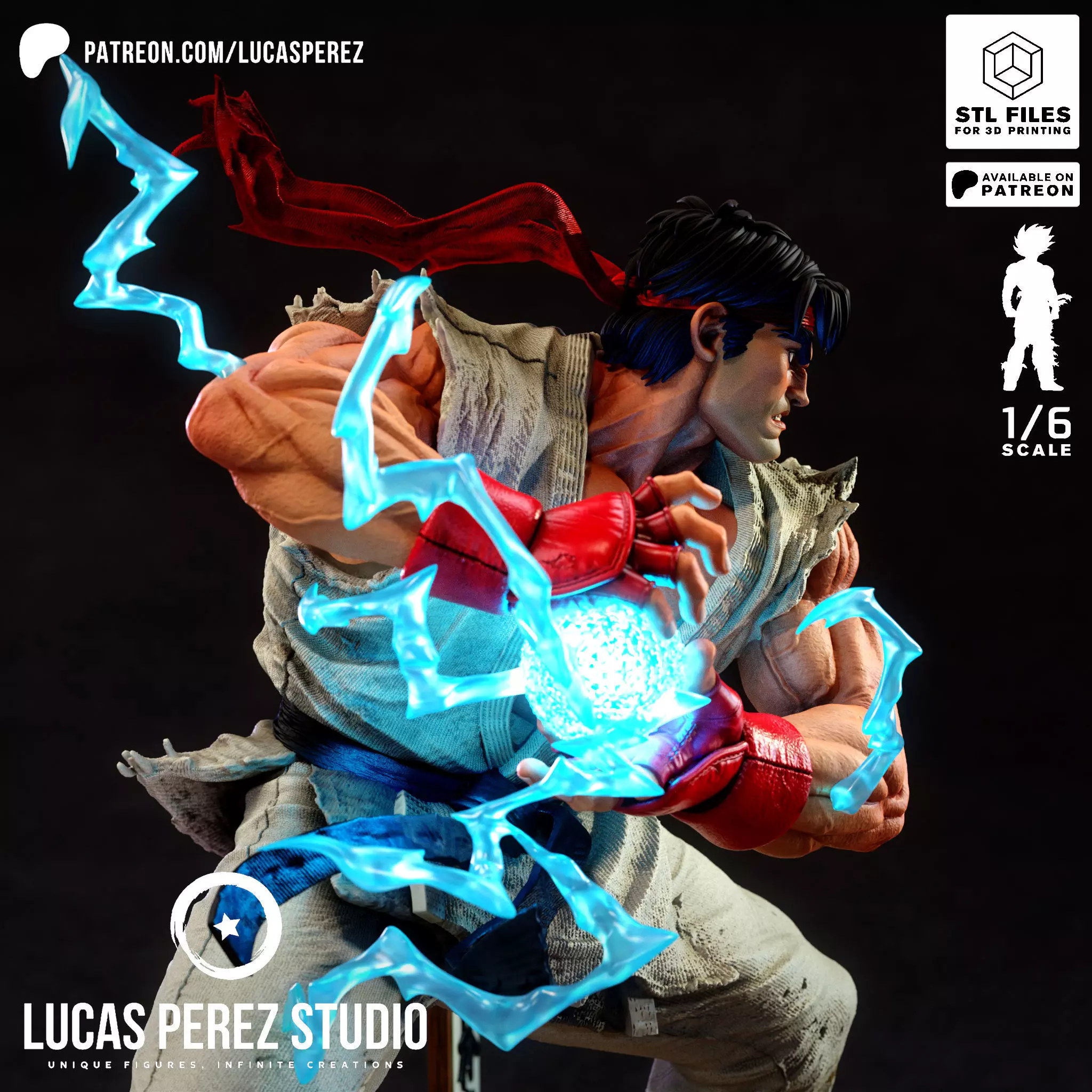 RYU STREET FIGHTER 3D print model_8