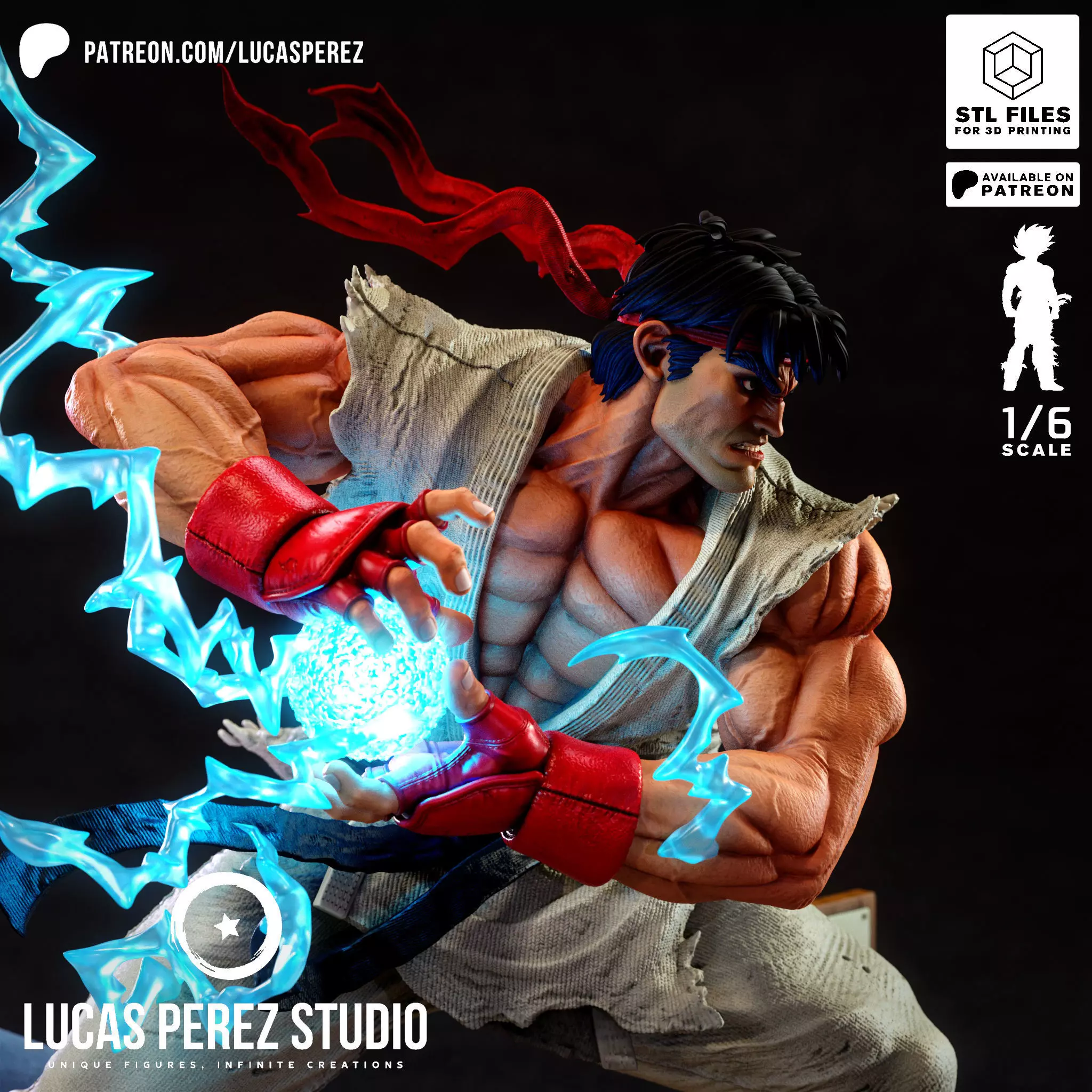 RYU STREET FIGHTER 3D print model_9
