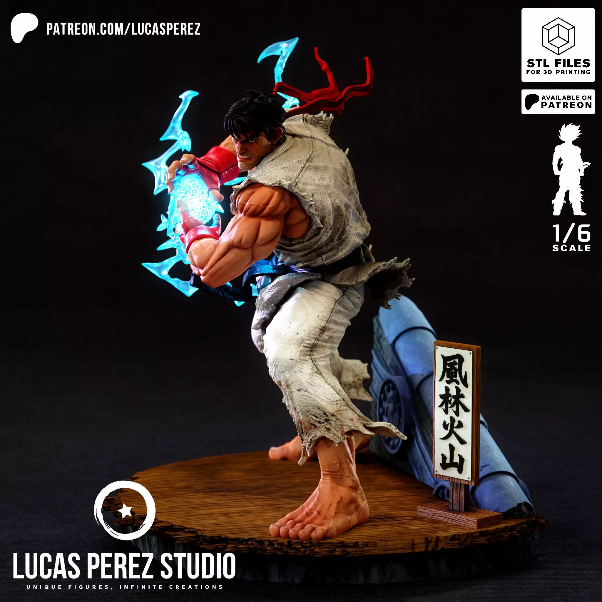 RYU STREET FIGHTER 3D print model_19