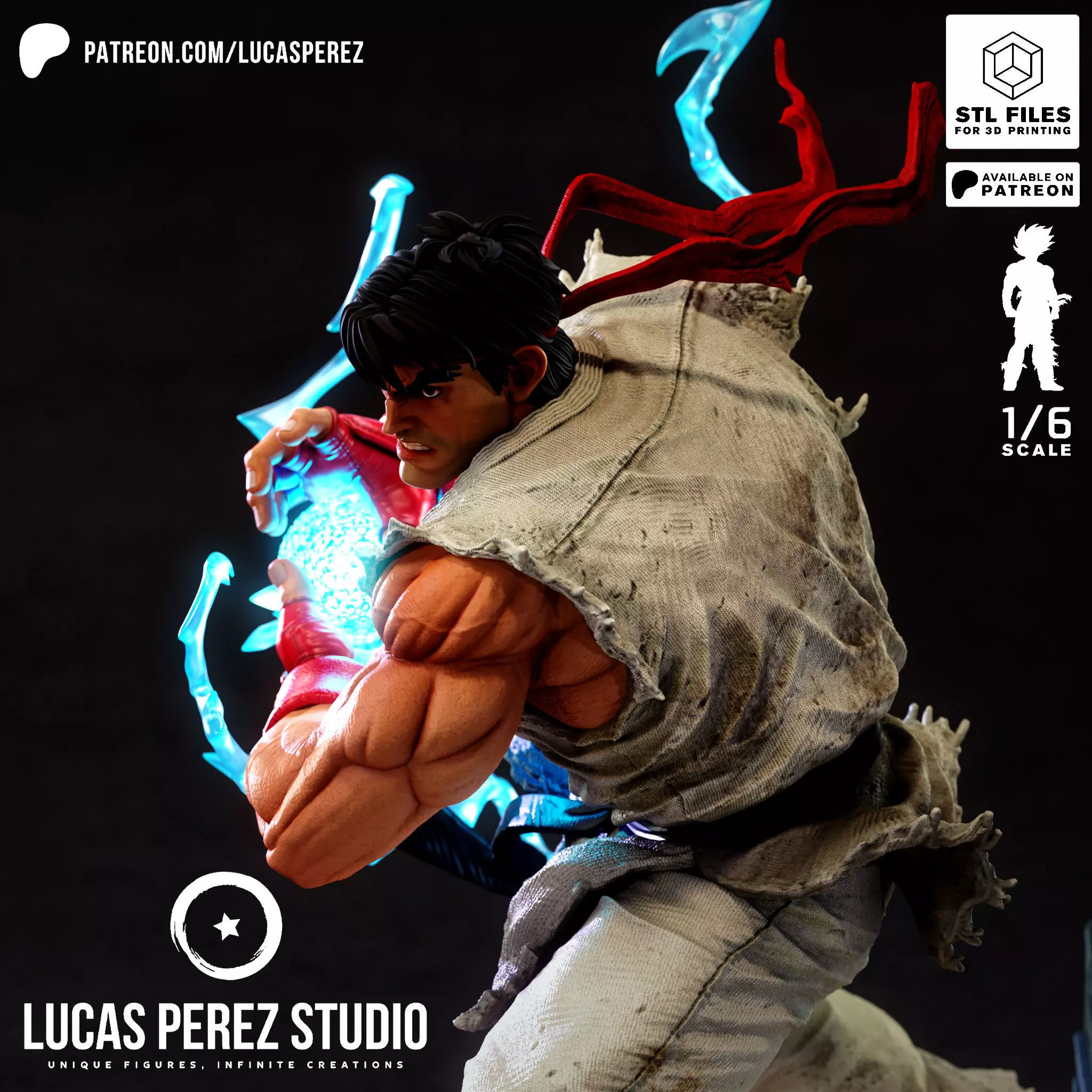 RYU STREET FIGHTER 3D print model_2