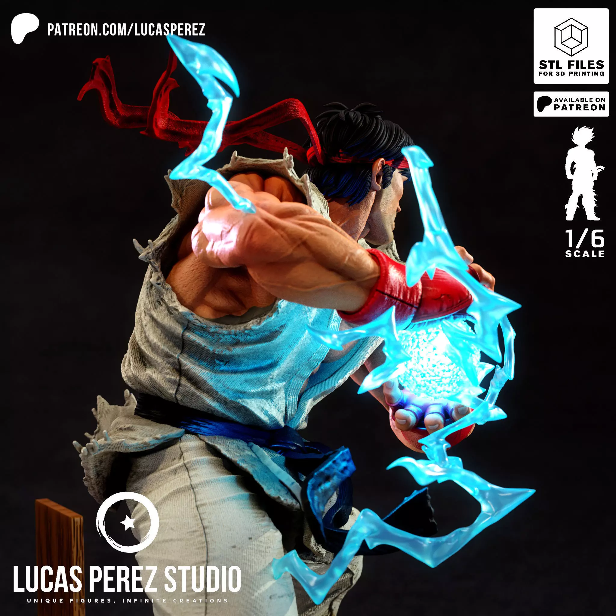 RYU STREET FIGHTER 3D print model_7