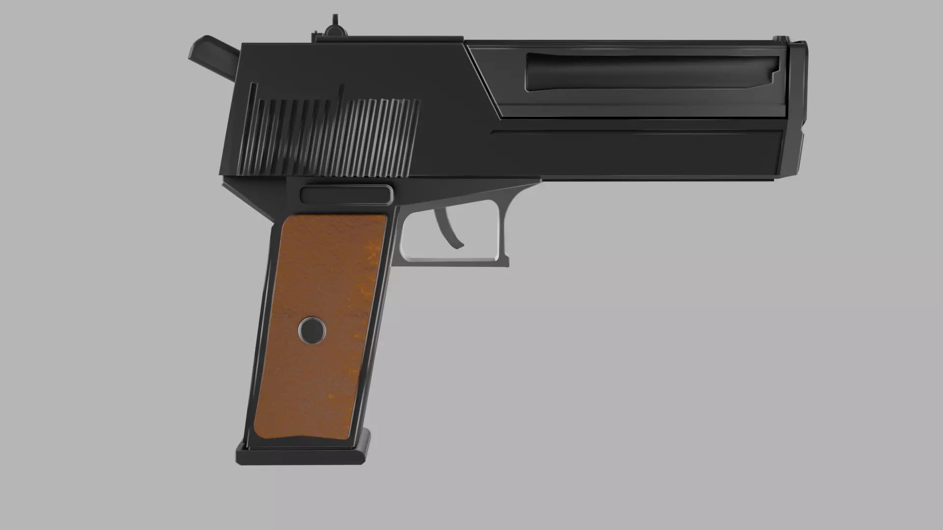 MID POLY GUN MODEL  Low-poly 3D model_4